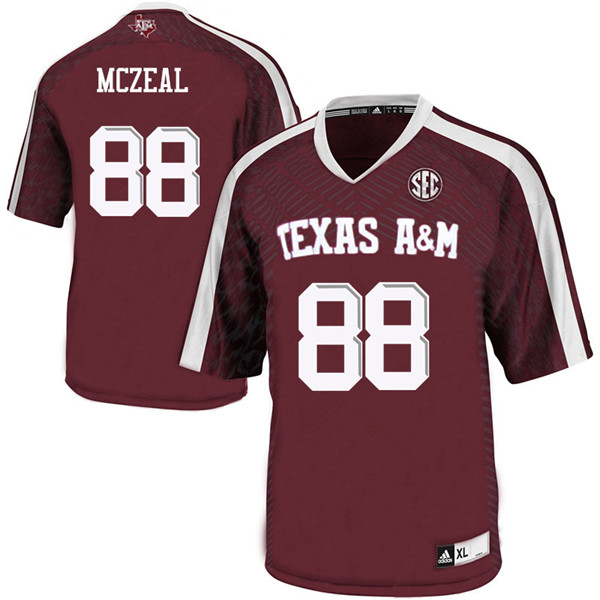 Men #88 Keynel McZeal Texas A&M Aggies College Football Jerseys Sale-Maroon - Click Image to Close